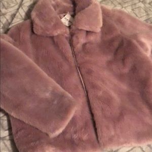 Lavender Fur Coat